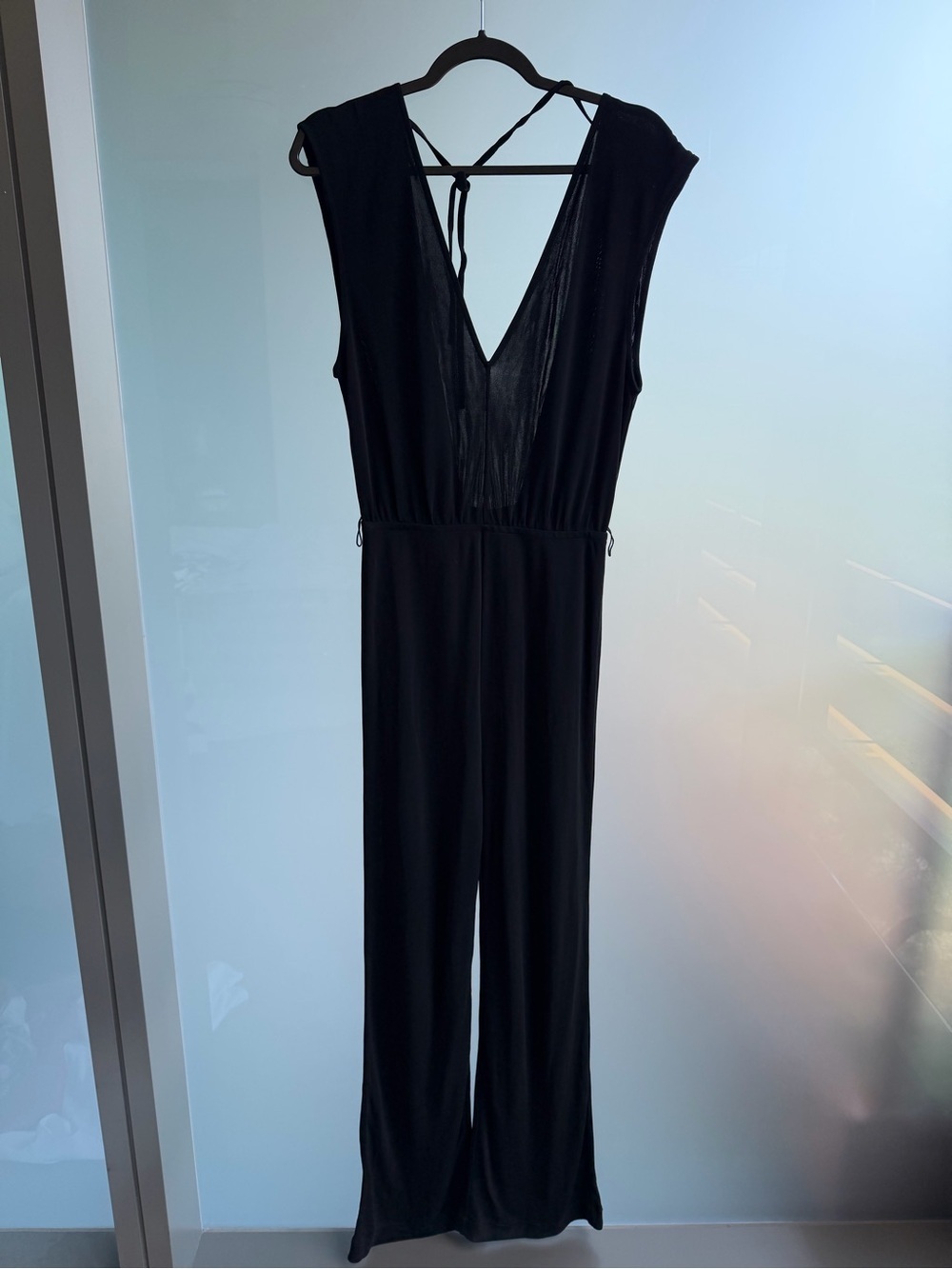 & Other Stories Black Plunge Jumpsuit - Picture 2 of 4